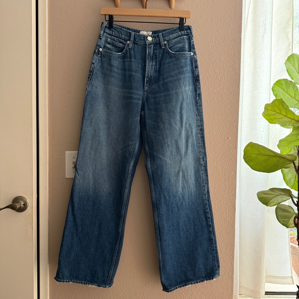 Frame wide leg jeans